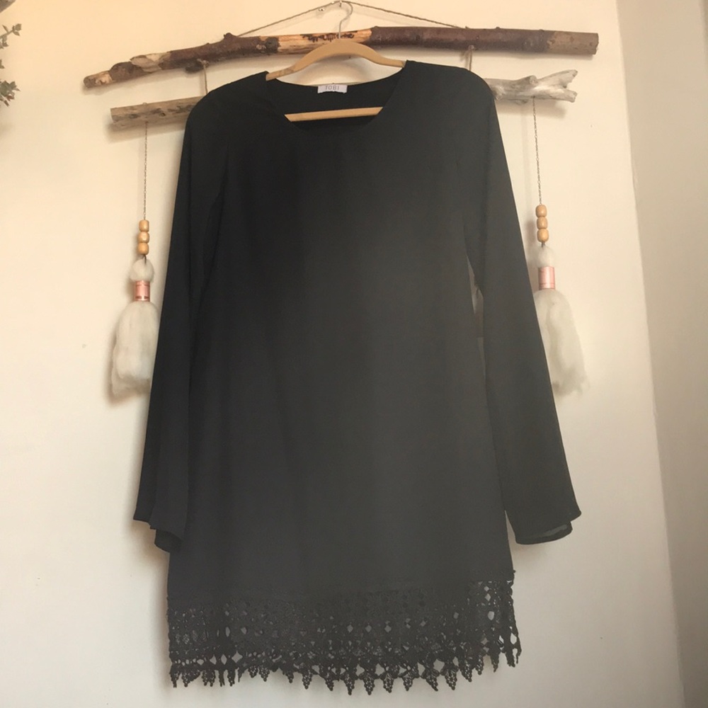 Black sheath dress